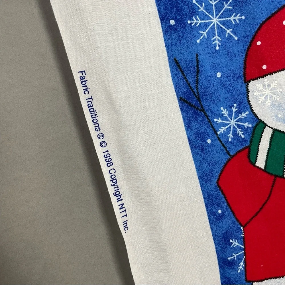 Vintage Cut and Sew Christmas Stocking 3-D Snowman Snow Buddies Kid Project #K23
